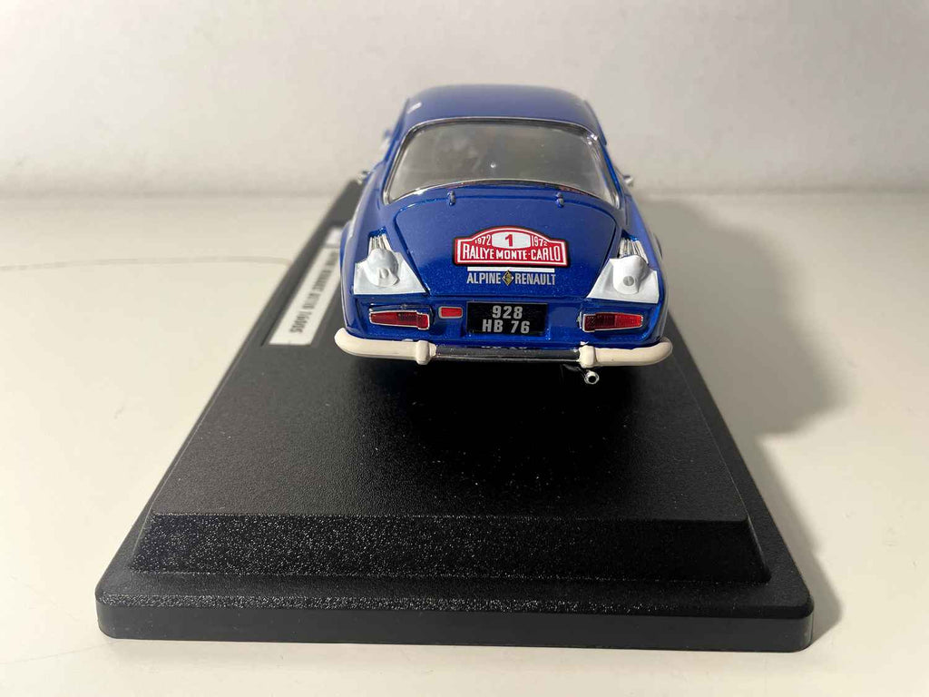 Renault Alpine A110 1600S bleue numéro 1 - rallye de Monté-Carlo de 1972 (ECHELLE 1/24ème) - BURAGO