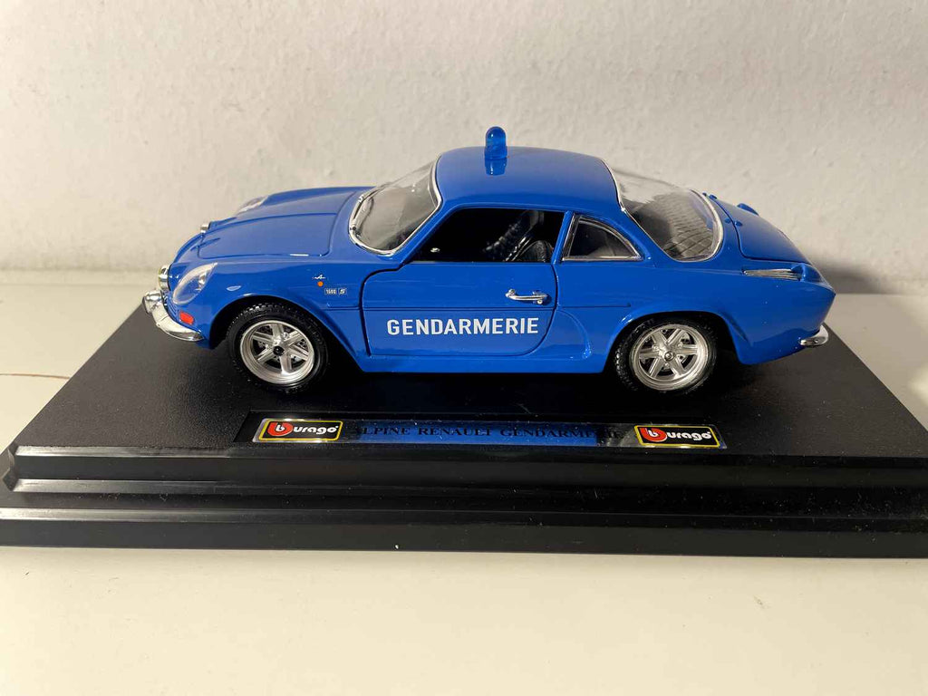 Alpine Renault A110 niebieska GENDARMERIE (SKALA 1/24) - BURAGO