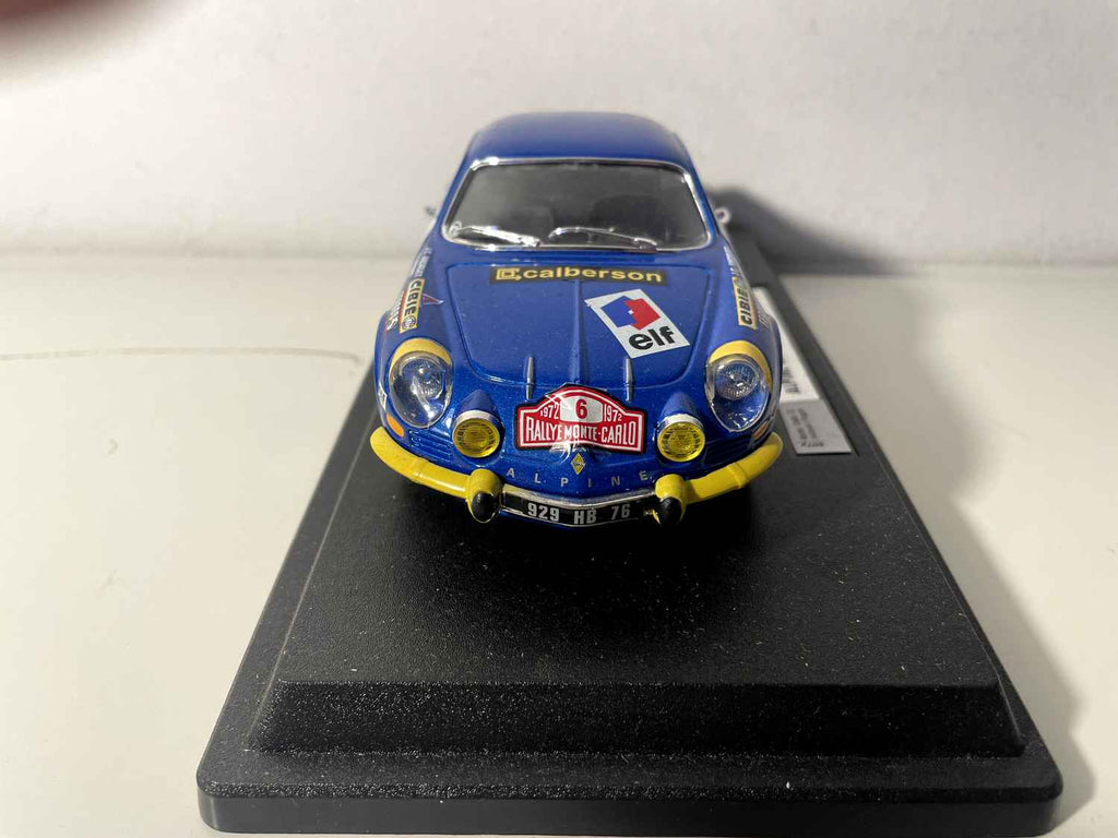 Renault Alpine A110 1600S niebieska numer 6 rajd Monte-Carlo z 1972 roku (SKALA: 1/24) - BURAGO