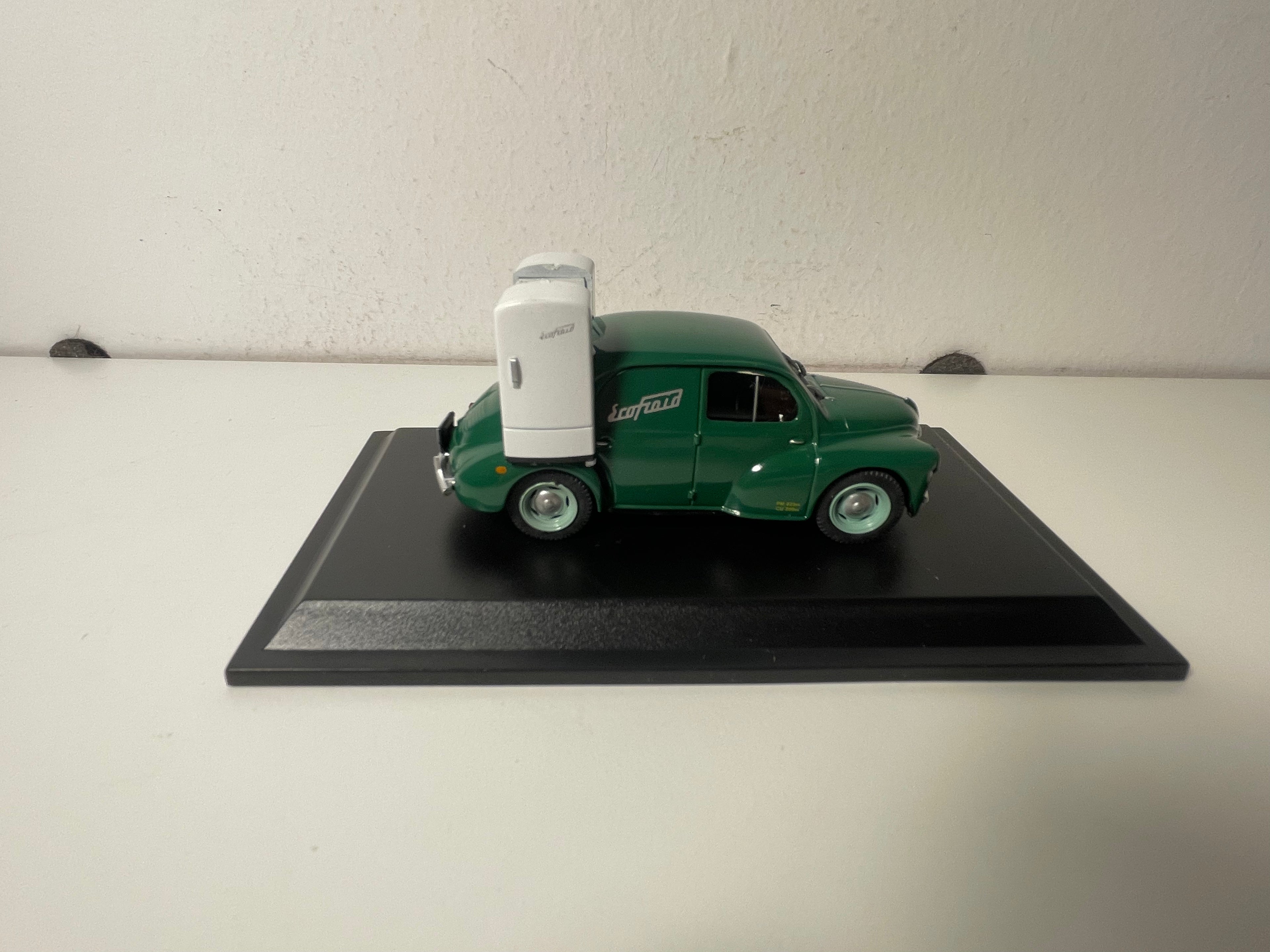 Renault 4 CV berlina commerciale verde tipo R 2071 del 1950 - pubblicità Ecofroid (blister)