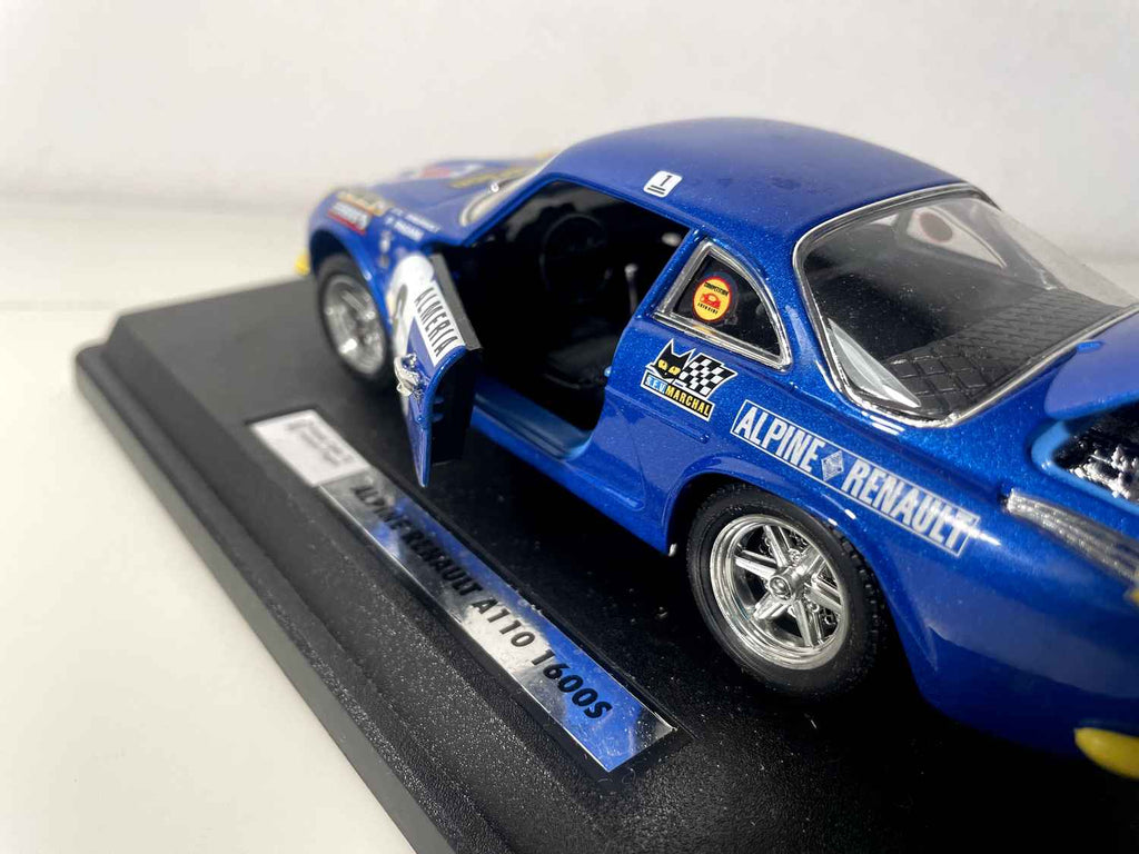 Renault Alpine A110 1600S niebieska numer 6 rajd Monte-Carlo z 1972 roku (SKALA: 1/24) - BURAGO