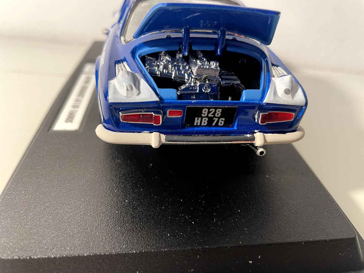 Renault Alpine A110 1600S bleue numéro 1 - rallye de Monté-Carlo de 1972 (ECHELLE 1/24ème) - BURAGO