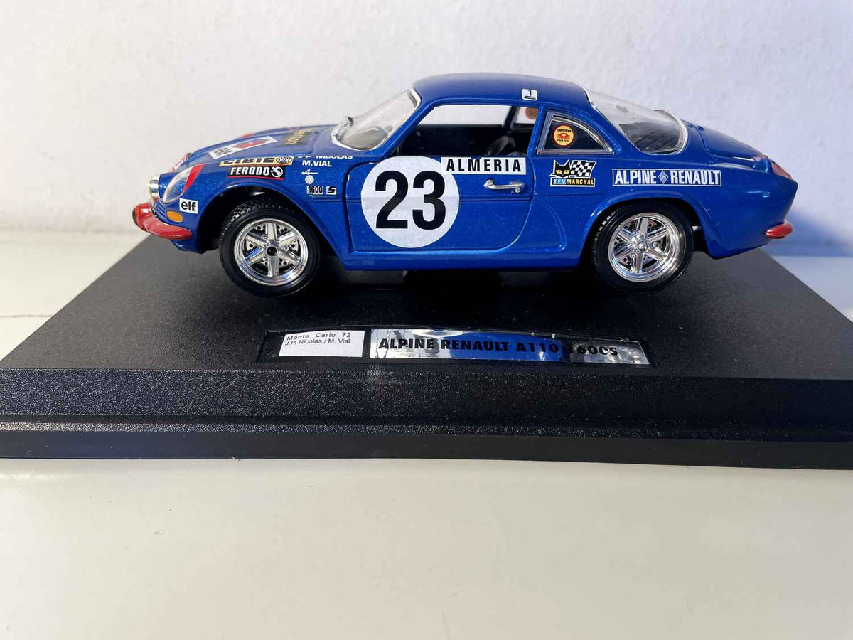 Renault Alpine A110 1600S blue number 23 - 1972 Monte-Carlo Rally (SCALE 1/24) - BURAGO