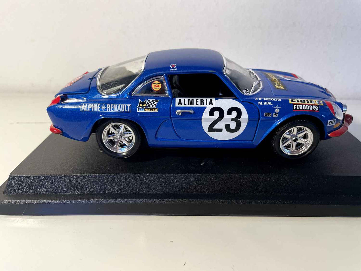 Renault Alpine A110 1600S blue number 23 - 1972 Monte-Carlo Rally (SCALE 1/24) - BURAGO