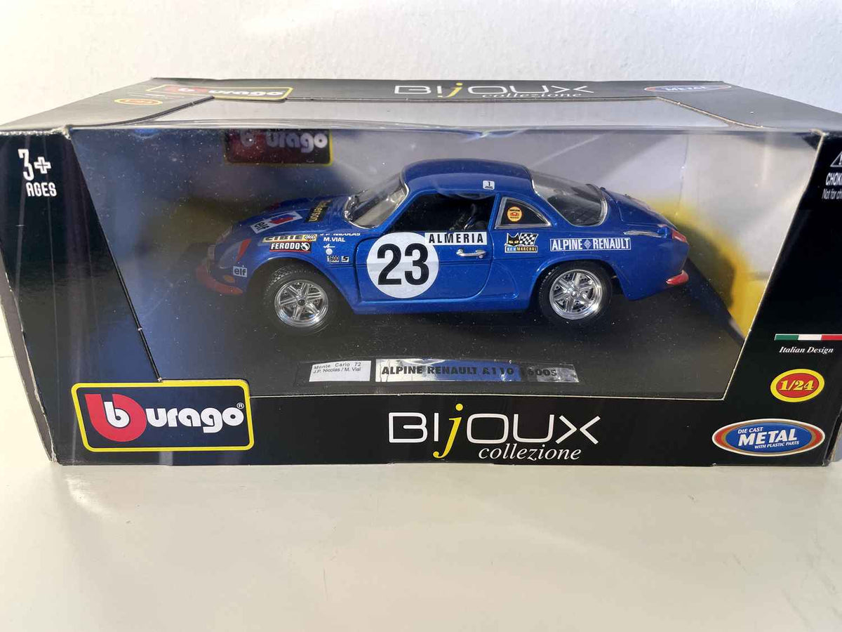 Renault Alpine A110 1600S blue number 23 - 1972 Monte-Carlo Rally (SCALE 1/24) - BURAGO