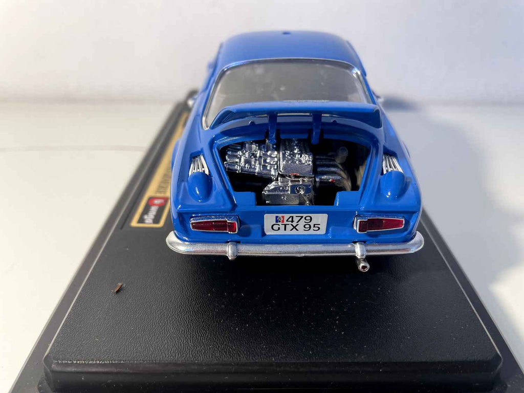 Renault Alpine A110 bleue de GENDARMERIE (ECHELLE 1/24ème) - BURAGO - IL MANQUE LE GYROPHARE