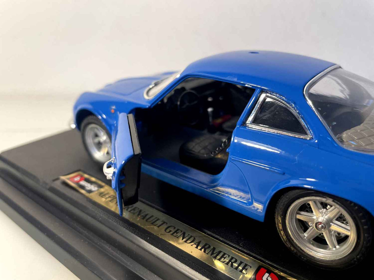 Renault Alpine A110 bleue de GENDARMERIE (ECHELLE 1/24ème) - BURAGO - IL MANQUE LE GYROPHARE