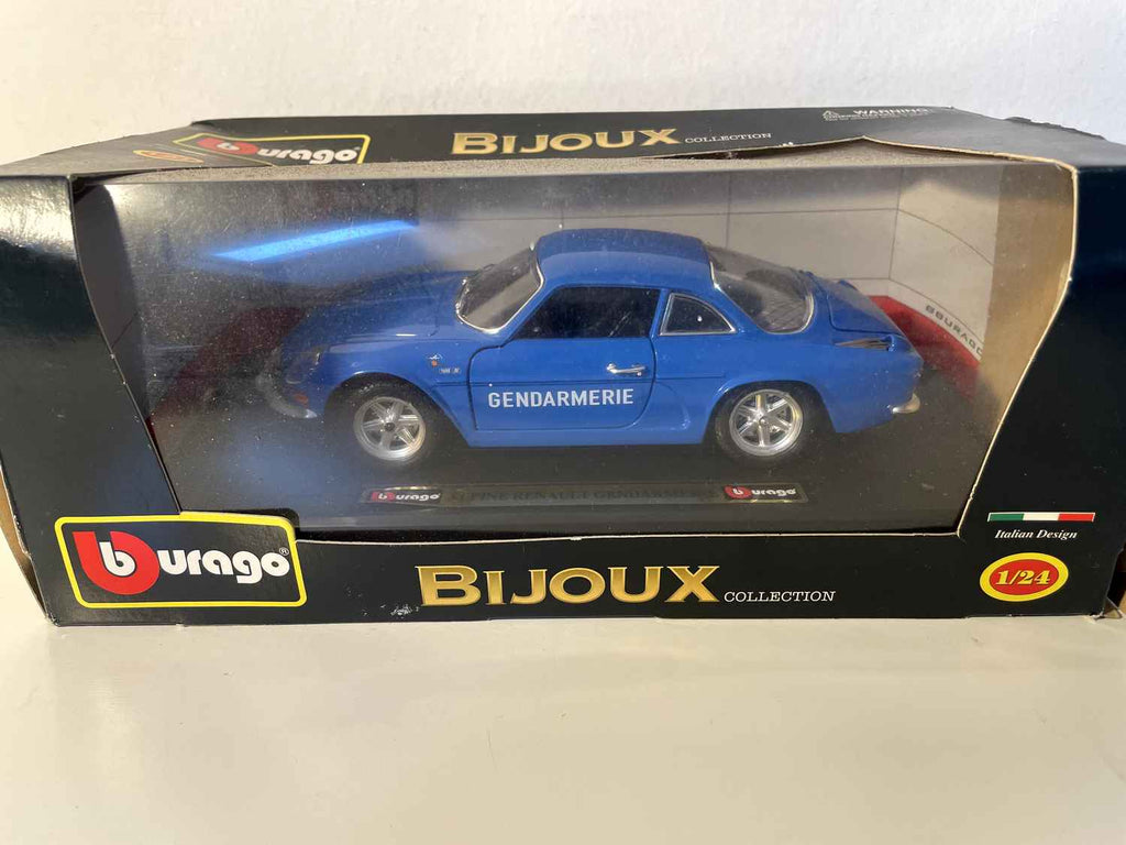 Renault Alpine A110 bleue de GENDARMERIE (ECHELLE 1/24ème) - BURAGO - IL MANQUE LE GYROPHARE
