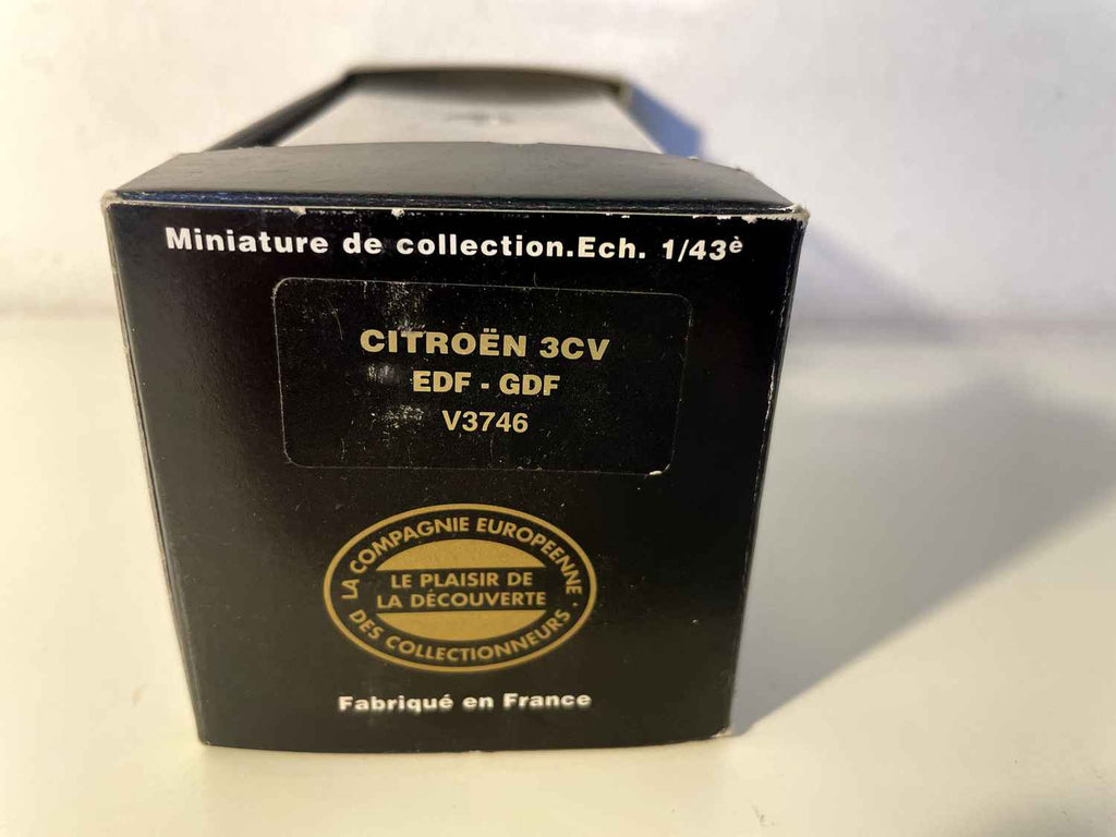 Citroën 3 CV EDF - GDF niebieska (kolekcja Wyjątkowe modele samochodów miniaturowych nr V3746)