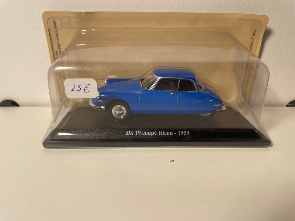 Citroën DS 19 coupé Ricou bleue de 1959 (sous blister)