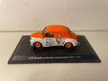 Renault 4 CV orange a wäiss komerziell Service R 2071 vun 1951 - Agentur zu Quimper (29) (blister)