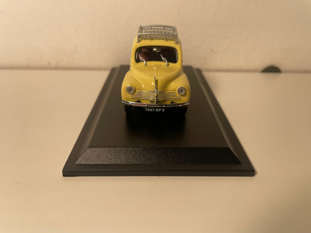 Renault 4 CV berline R 1060 jaune/beige ? avec galerie de 1947 (blister)