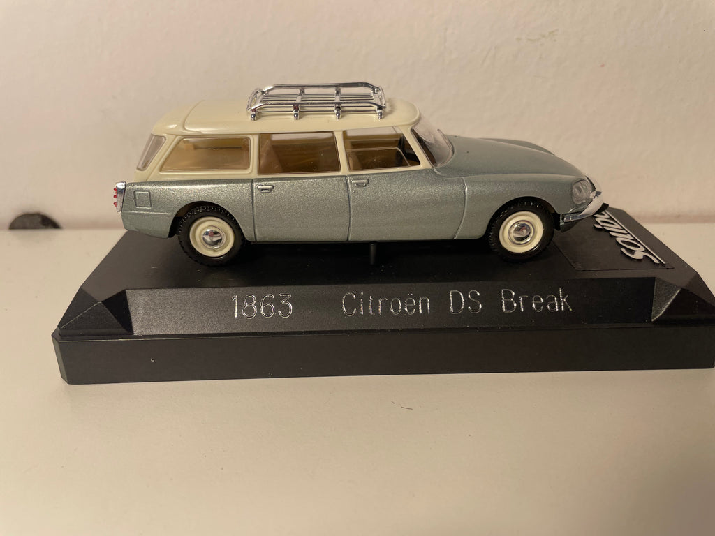 Citroën DS breakgrise i beżowy dach z grillem - Solido referencja 1863