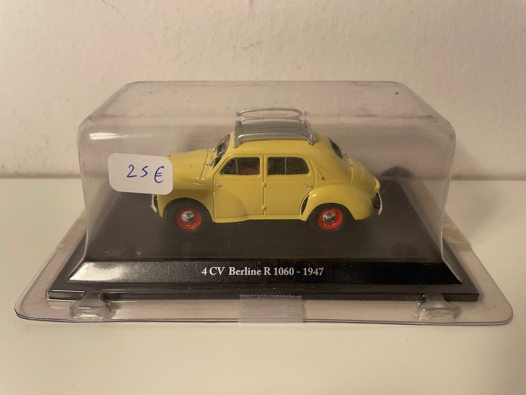Renault 4 CV berline R 1060 jaune/beige ? avec galerie de 1947 (blister)