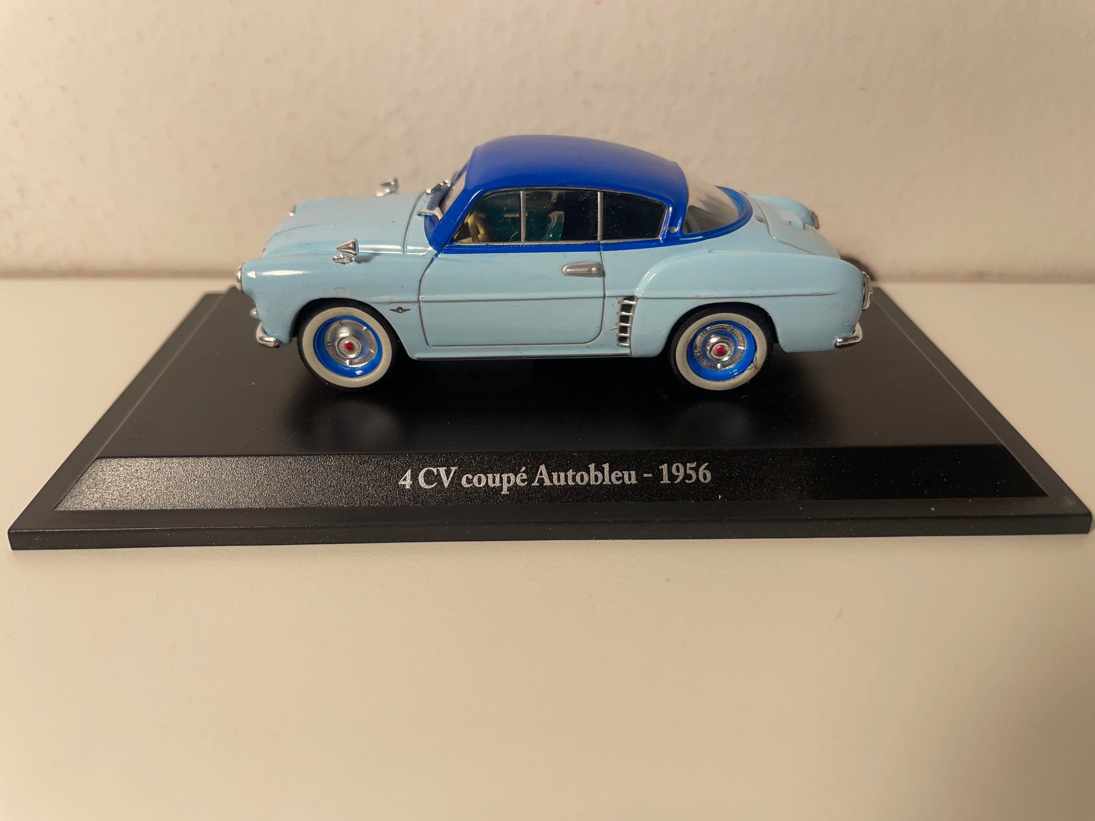 Renault 4 CV coupé Autobleu de 1956 (2 colores de azul) (blister)