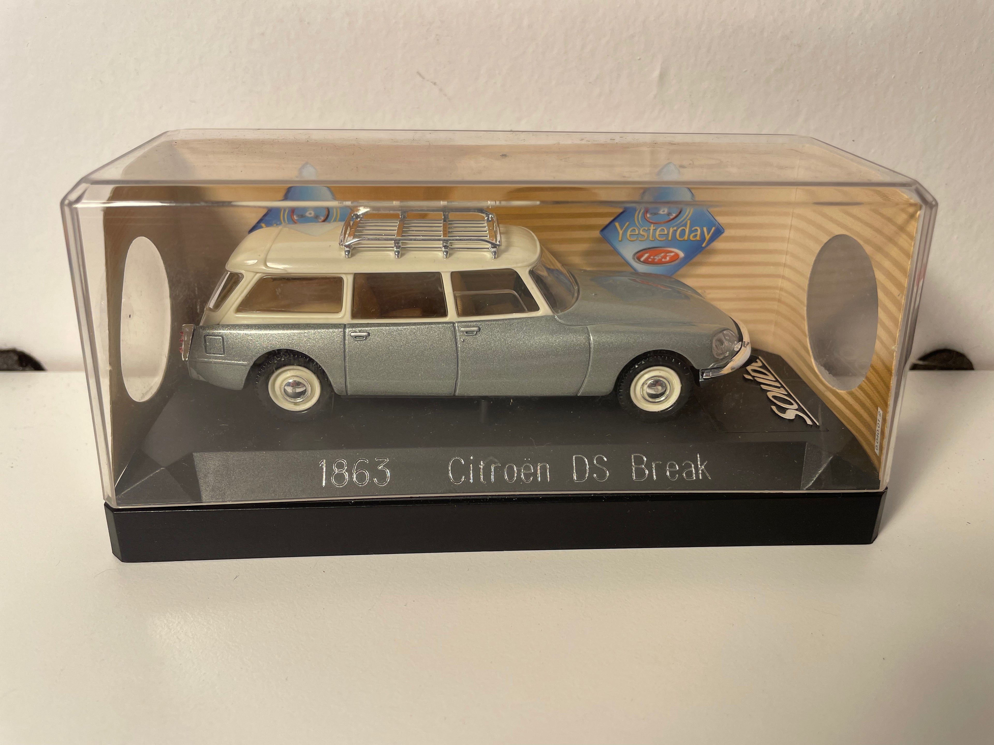 Citroën DS gris y techo beige con galería - Solido referencia 1863