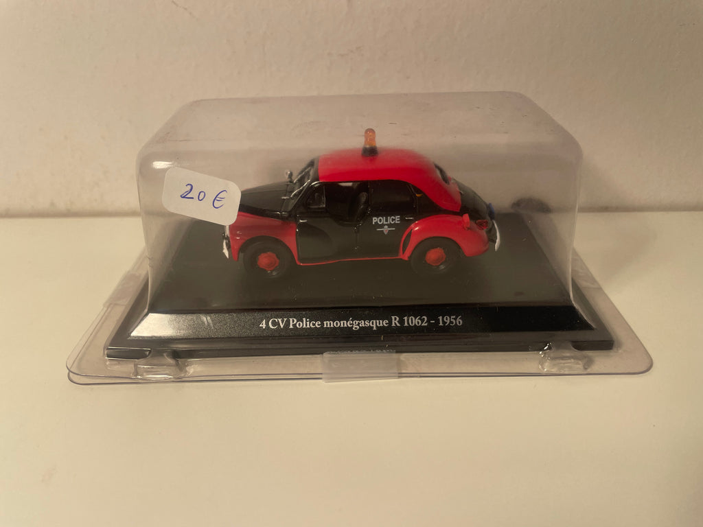 Czerwono-czarny Renault 4 CV R 1062 z 1956 roku – Policja w Monako