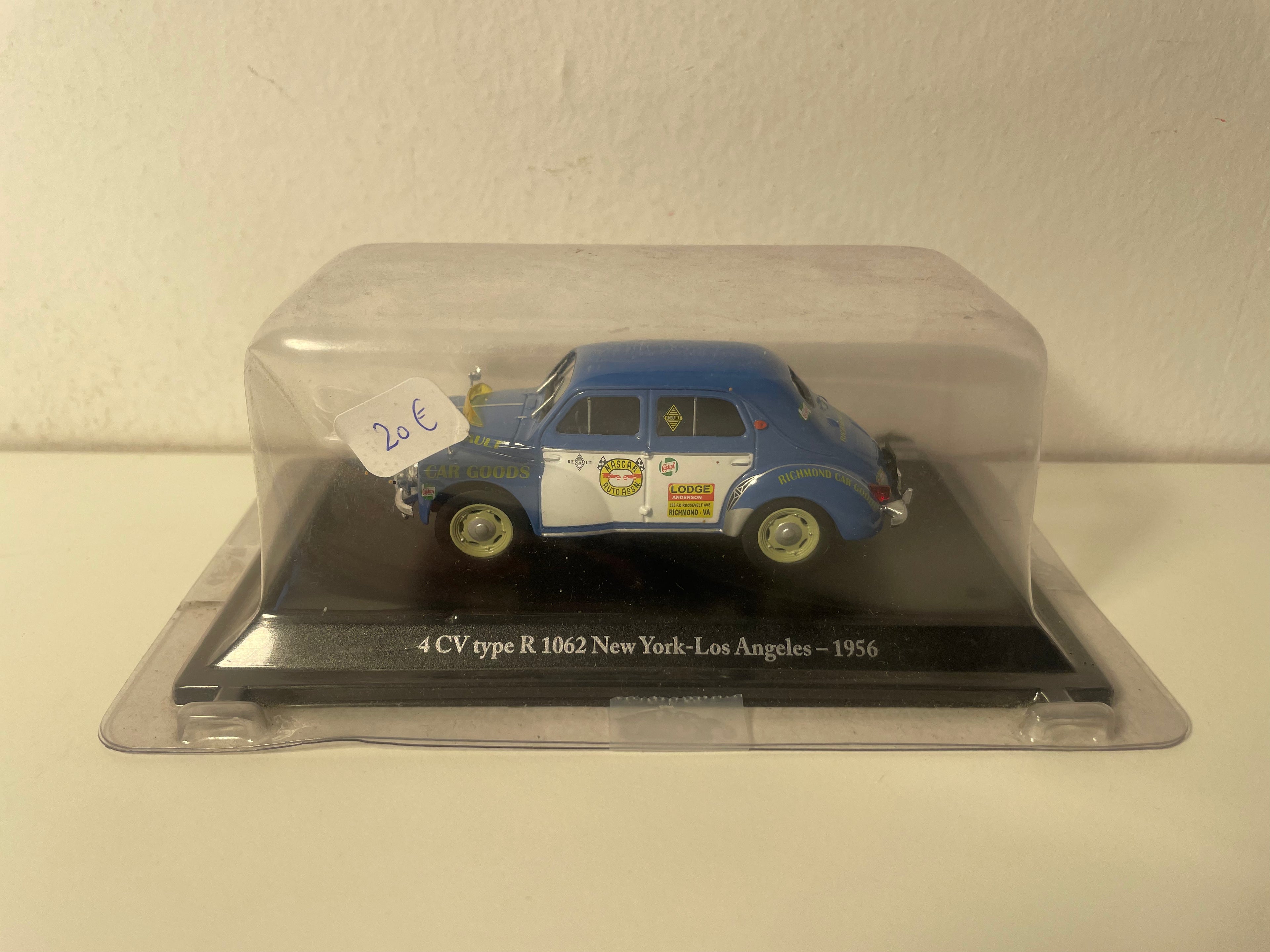 Renault 4 CV blo Typ R 1062 New-York - Los Angeles aus 1956 (blister)