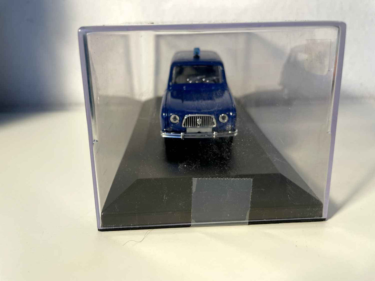 Renault 4L GENDARMERÍA azul (caja plexi)