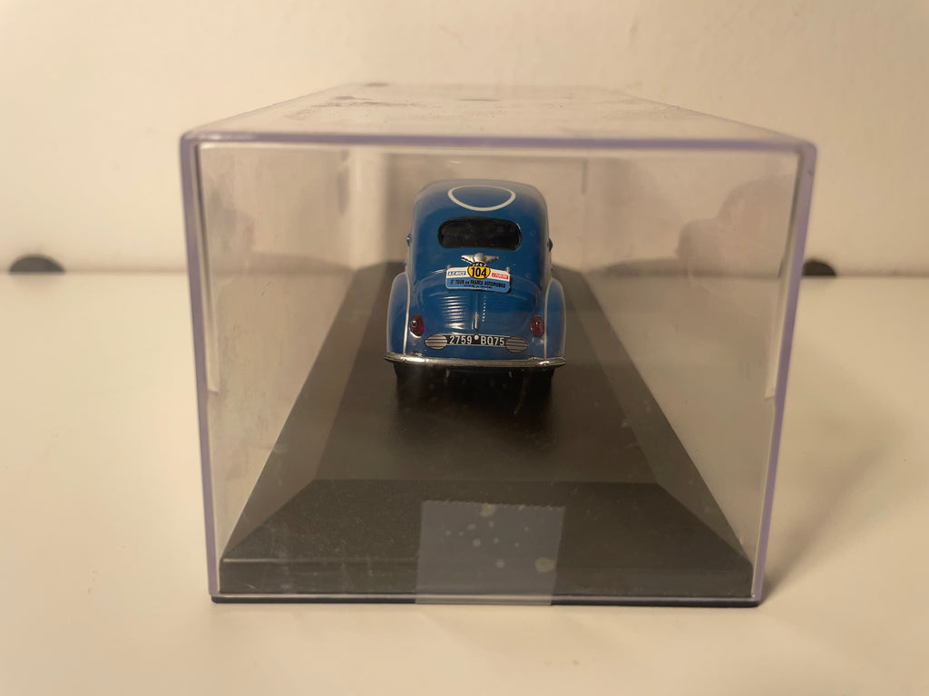 Renault 4 CV blaue Nummer 104 - Tour de France 1953 (Plexi-Box)