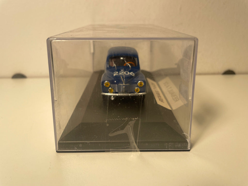 Renault 4 CV blau Nummer 2206 - Mille Miglia von 1954 (Plexibox)