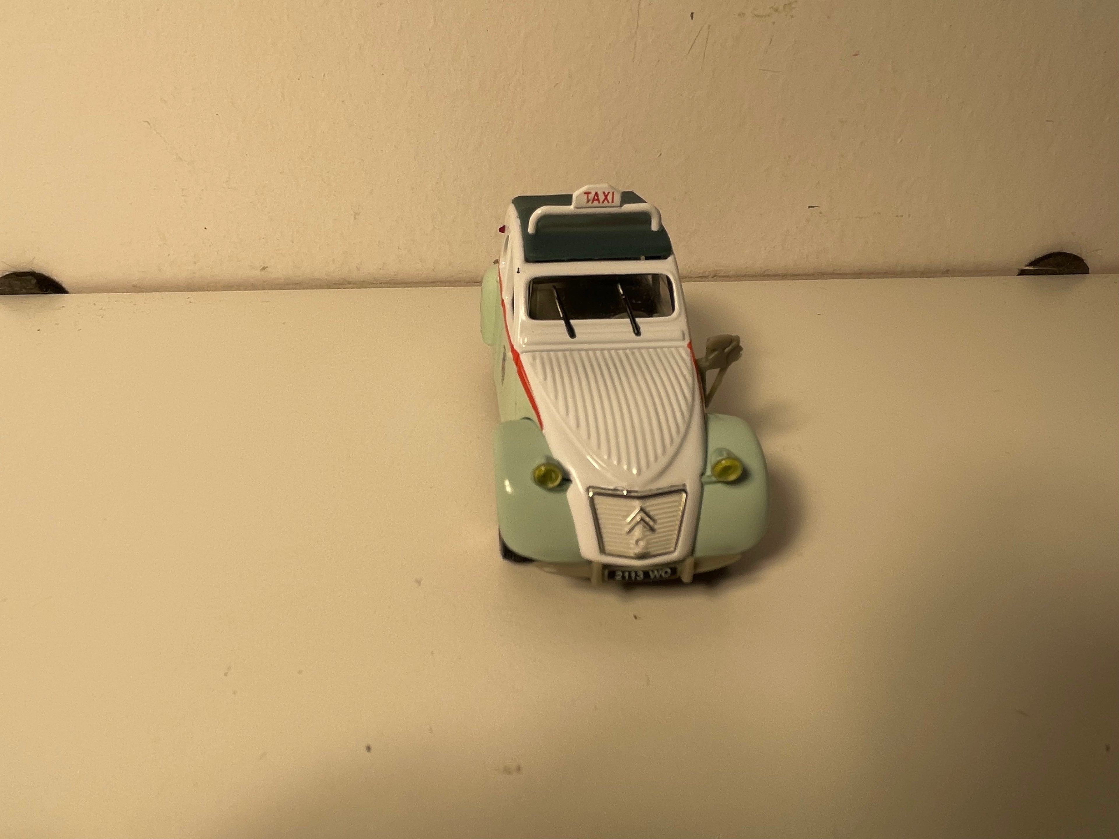 Citroën 2 CV AZL Green and White TAXI - Norev (in blister)