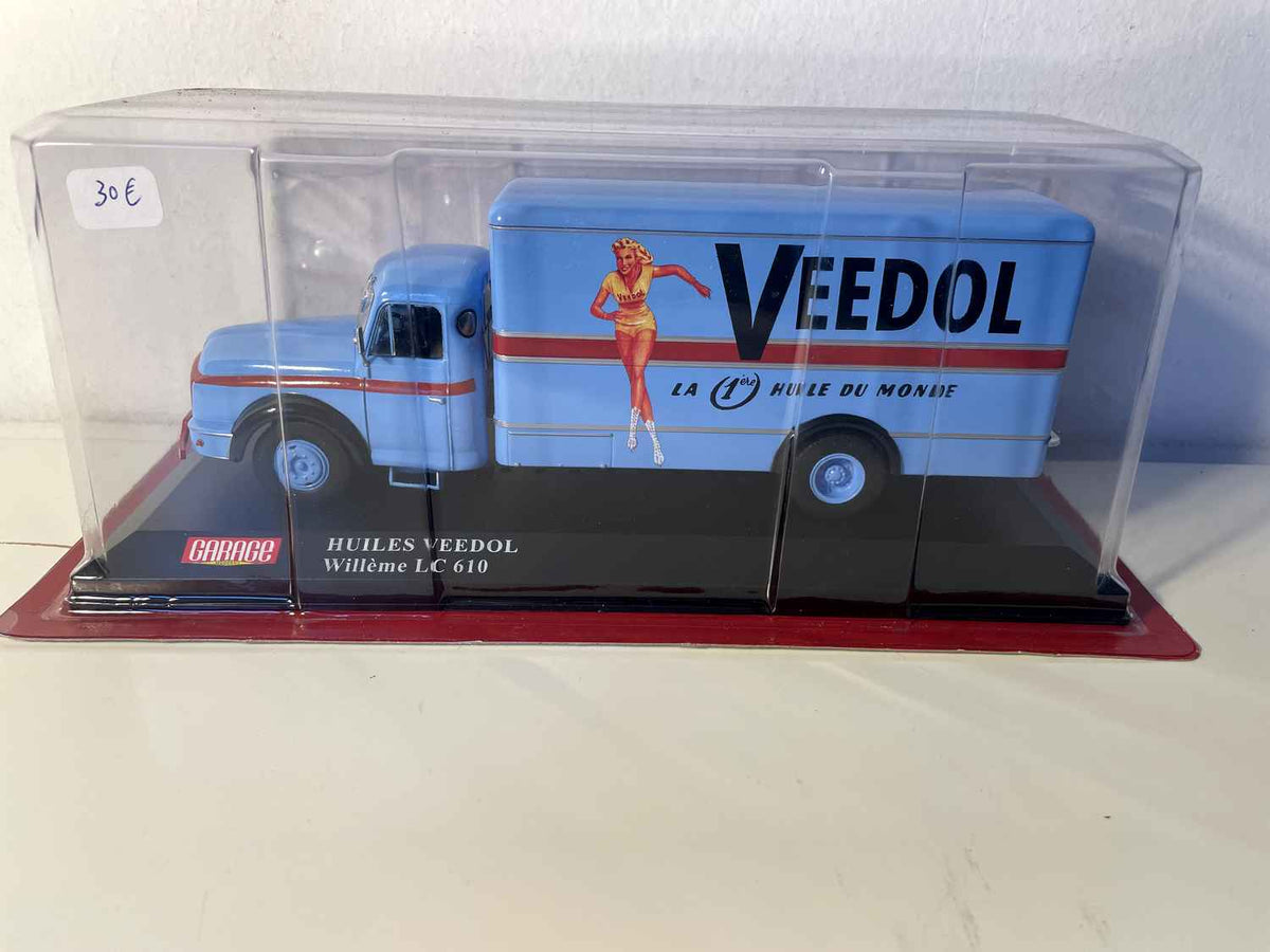 Caminhão Willème LC 610 azul ÓLEOS VEEDOL - coleção GARAGEM MODERNA