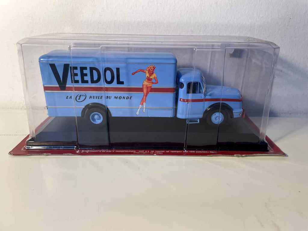 Caminhão Willème LC 610 azul ÓLEOS VEEDOL - coleção GARAGEM MODERNA