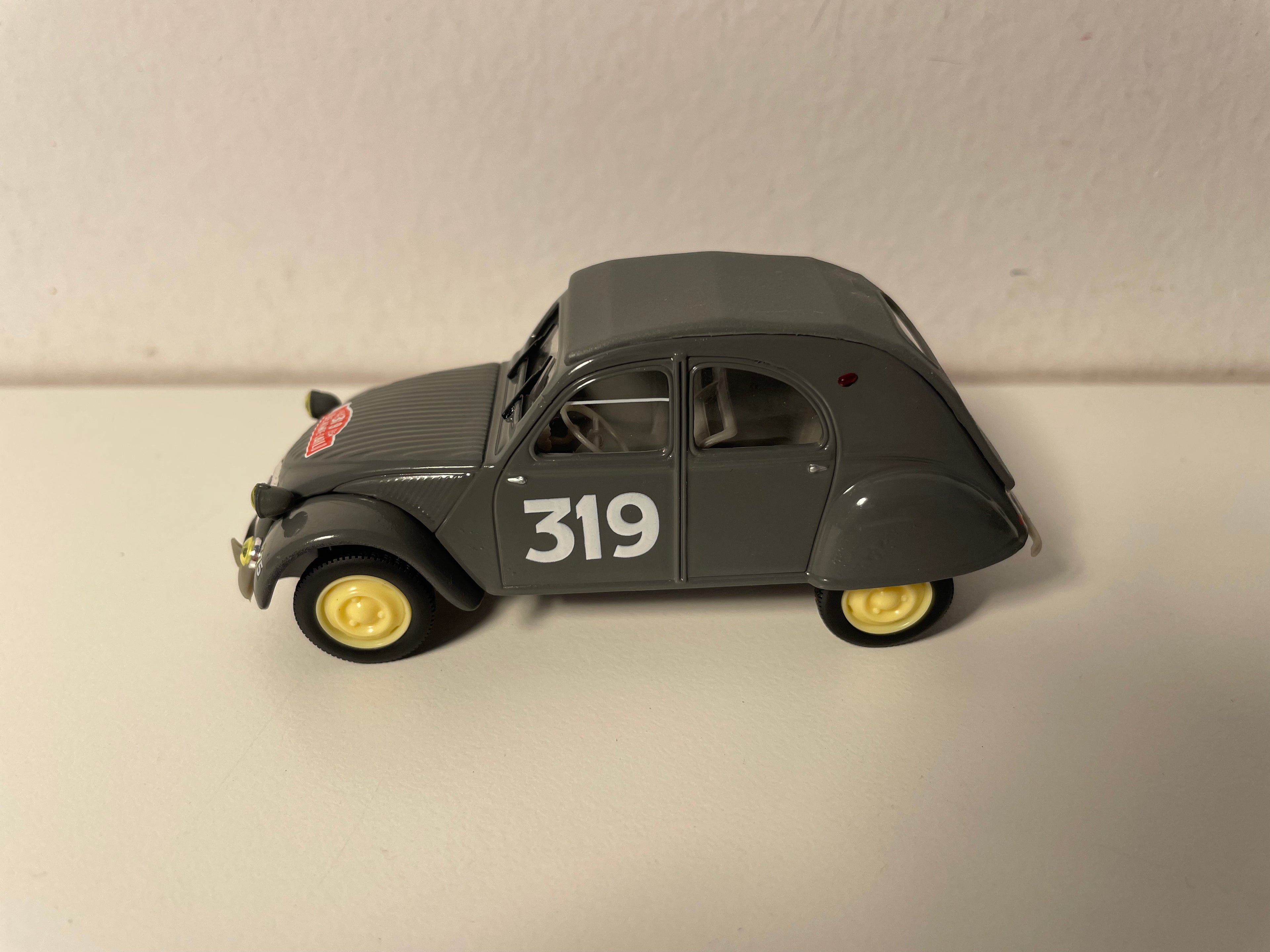 Citroën 2 CV AZ grey number 319 Monte-Carlo rally - Norev (in blister)