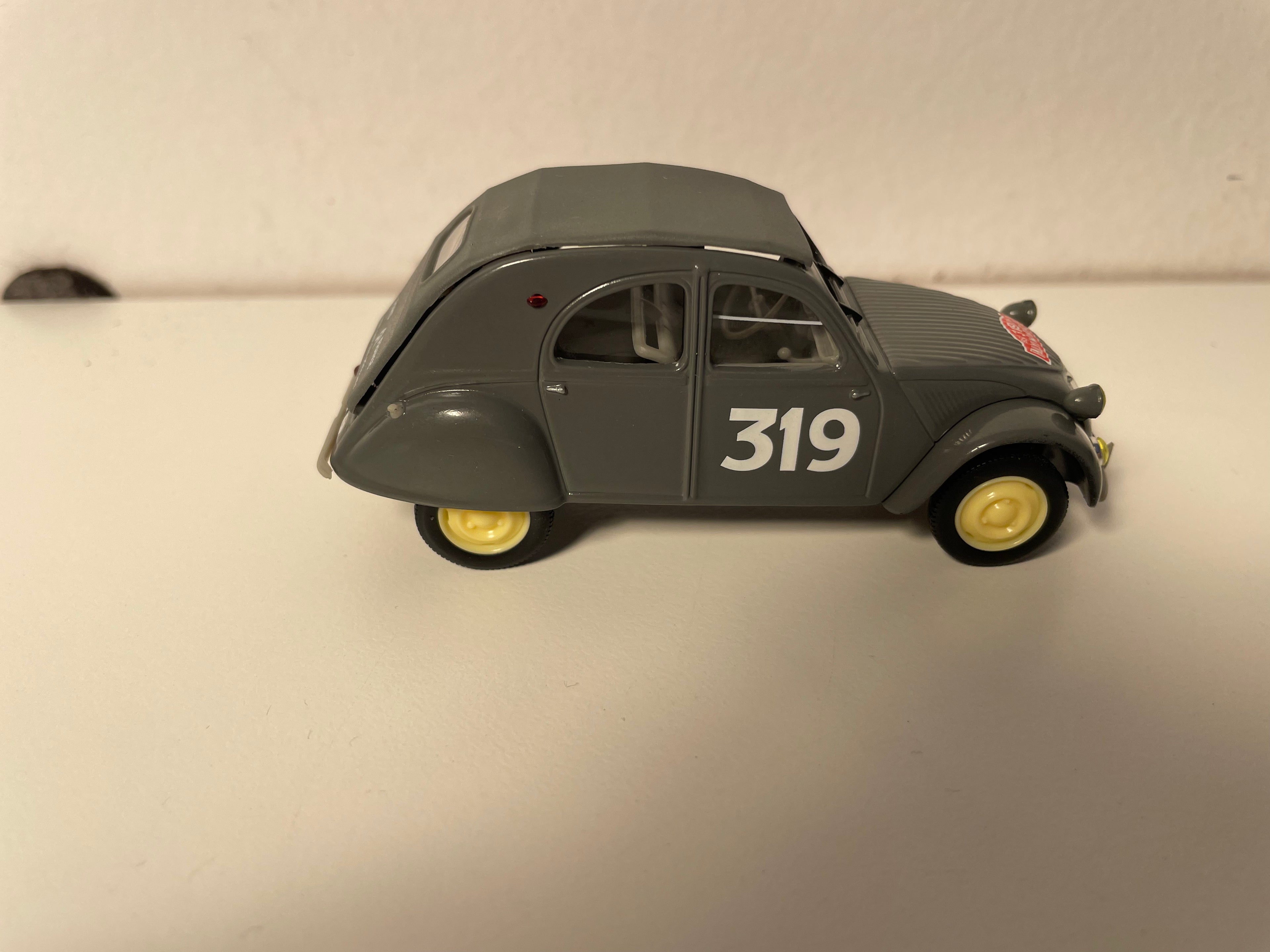 Citroën 2 CV AZ grey number 319 Monte-Carlo rally - Norev (in blister)