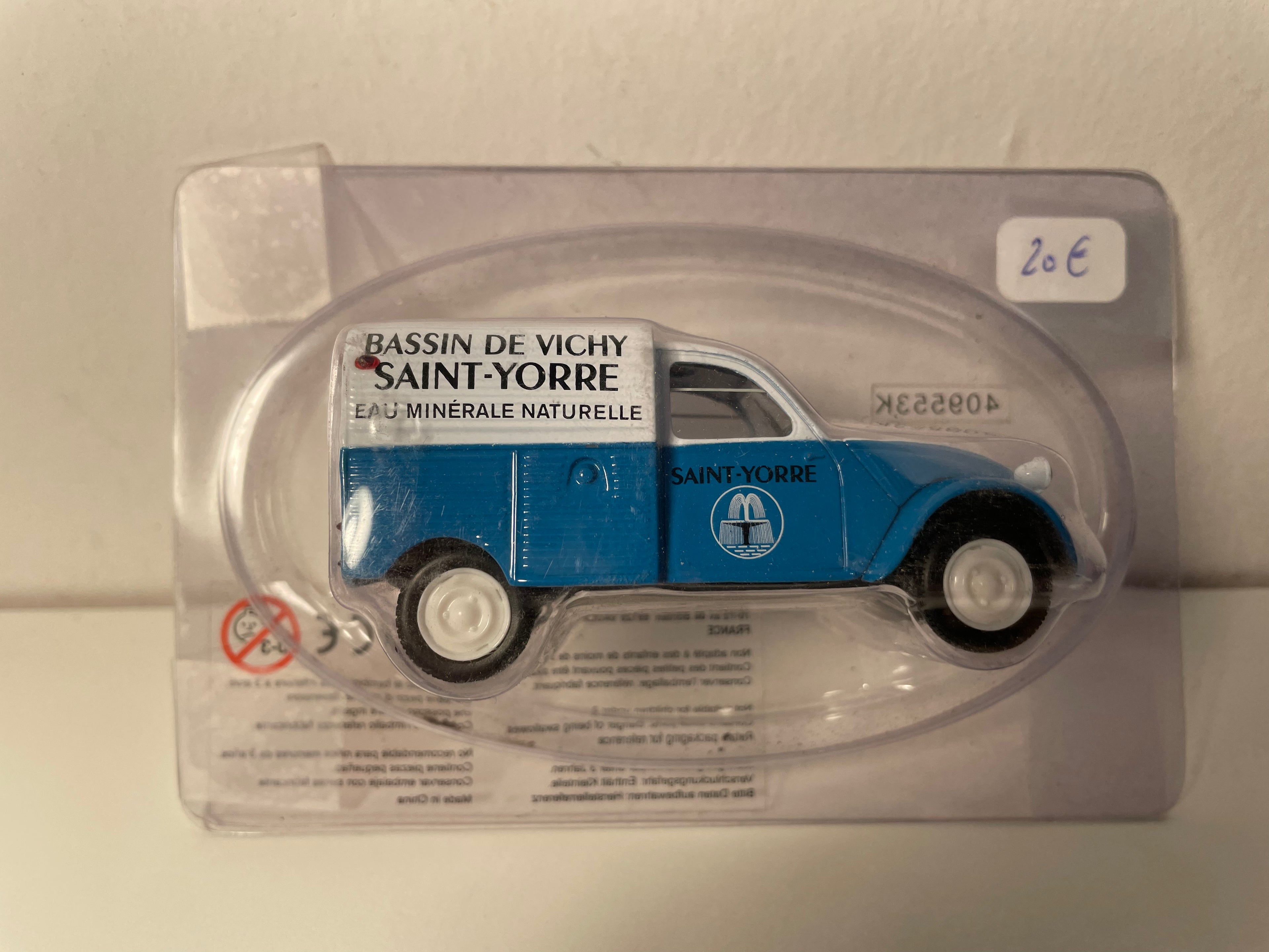 Citroën 2 CV AZU blau und weiß VICHY SAINT-YORRE - Norev (in Blister)