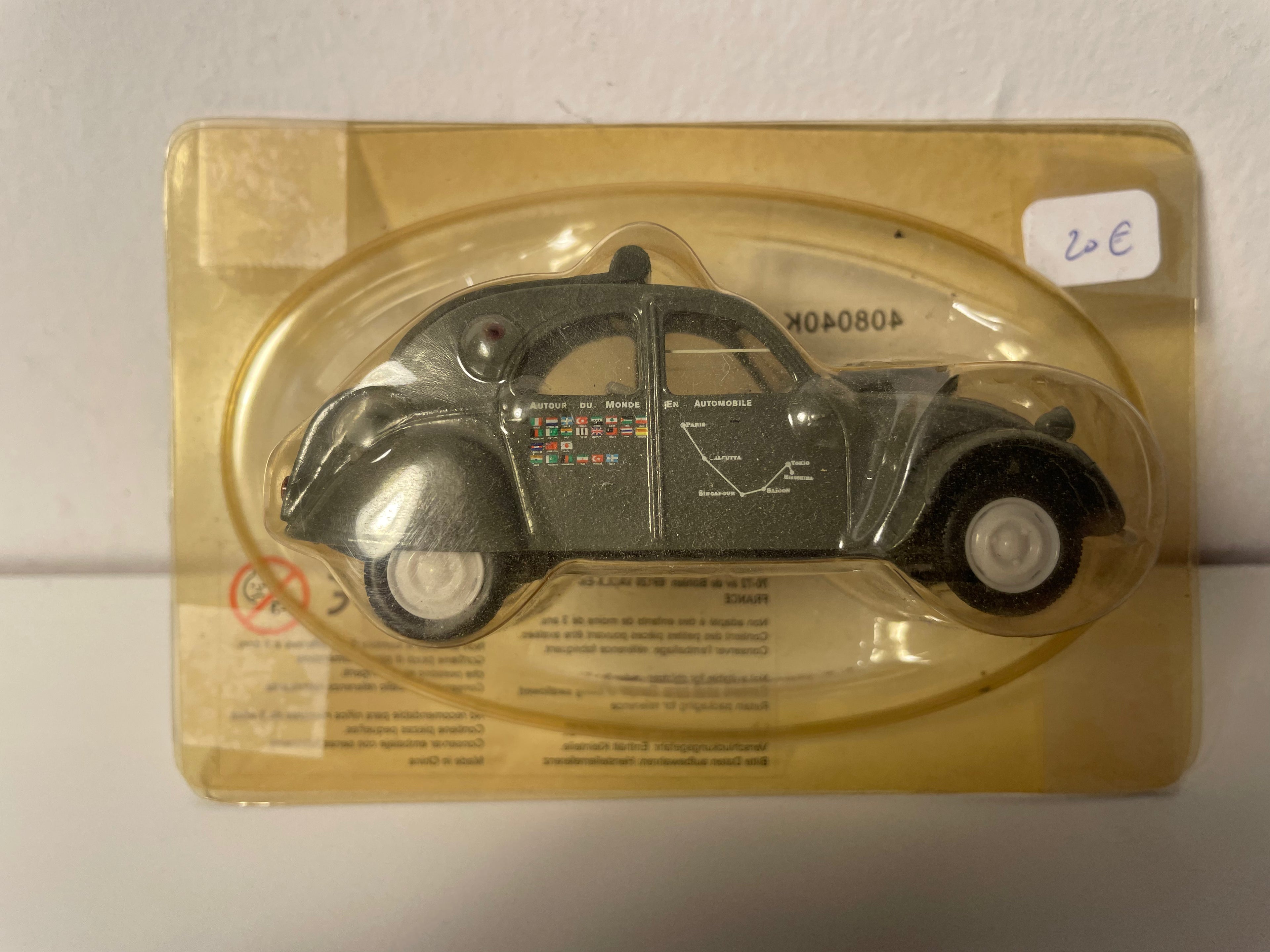 Citroën 2 CV AZLP grau Rallye "Paris-Kalkutta-Singapur-Tokio" - Norev (in Blister)