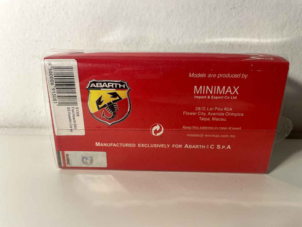 Fiat Abarth 695 SS Assetto Corsa bianca - SPARK MINIMAX