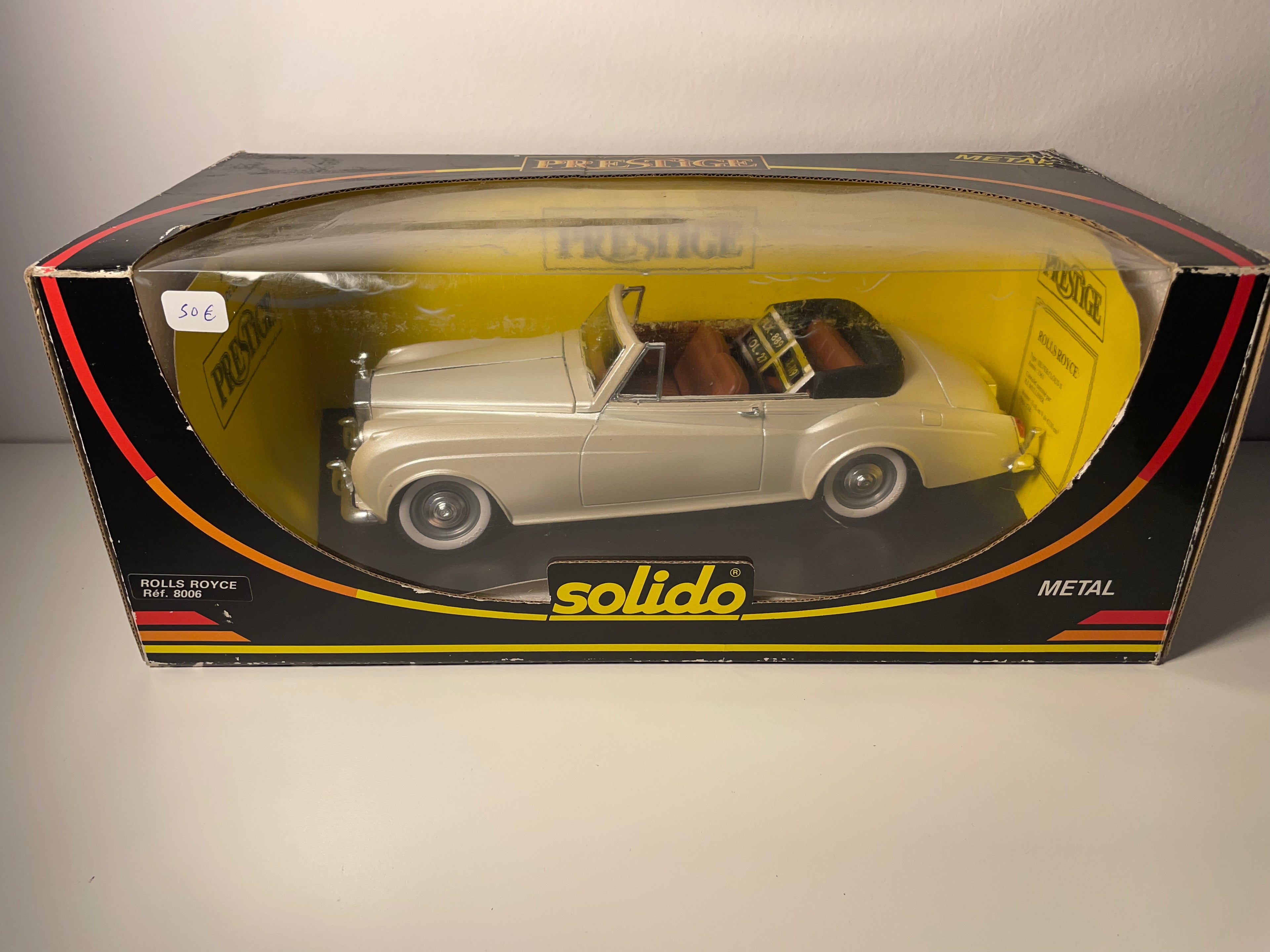 Rolls Royce beige - Solido collectie prestige referentie 8006 (SCHAAL: 1/20)