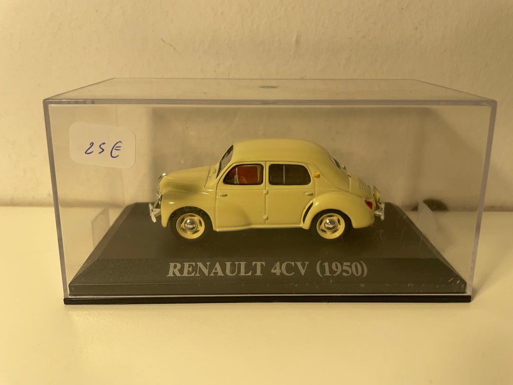 Renault 4 CV beżowy z 1950 roku (mała pudełko plexi)