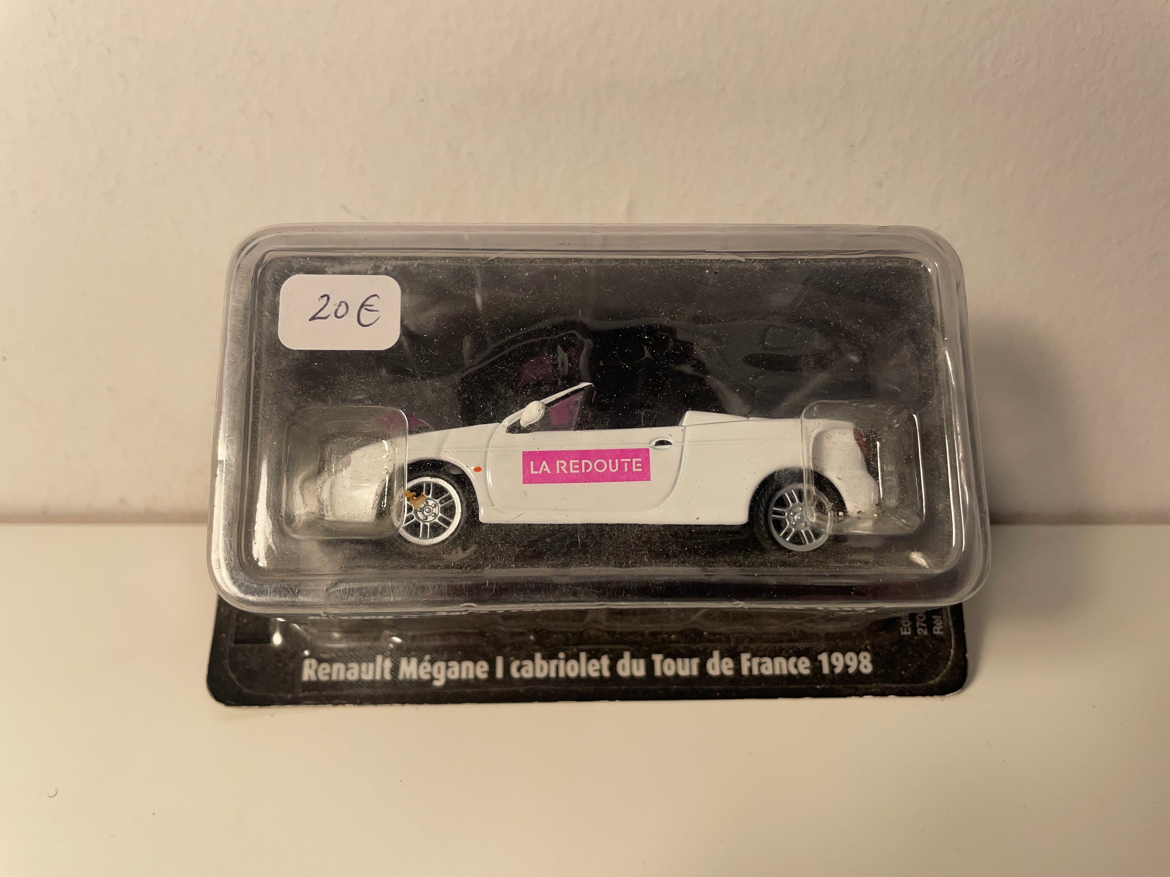 Renault Mégane 1 descapotável branco "La Redoute" do Tour de France de 1998