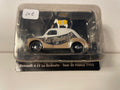 Renault 4 CV "La Redoute" Tour de Francia 1955, color marrón, negro y blanco