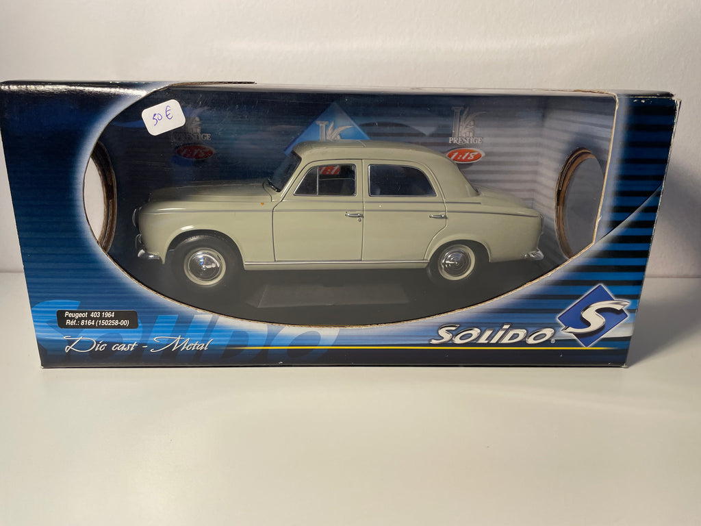Peugeot 403 grise de 1964 - SOLIDO référence 8164 (échelle 1/18ème)