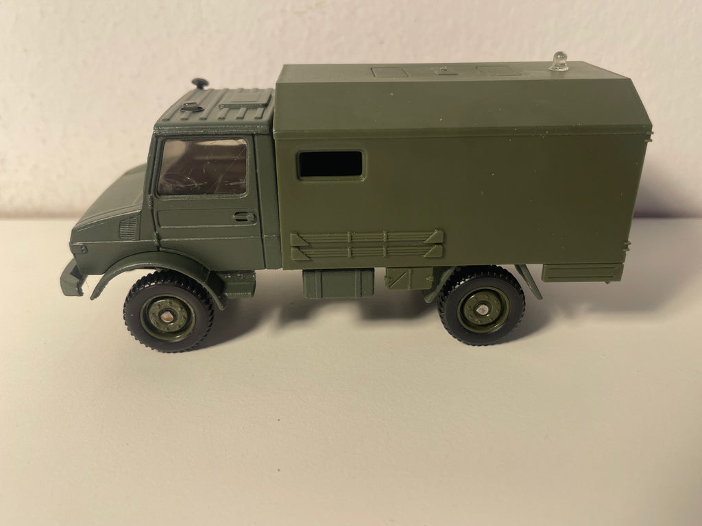 Camion militaire Mercedes Unimog - Solido (fabrication française) - boite N°DR8643