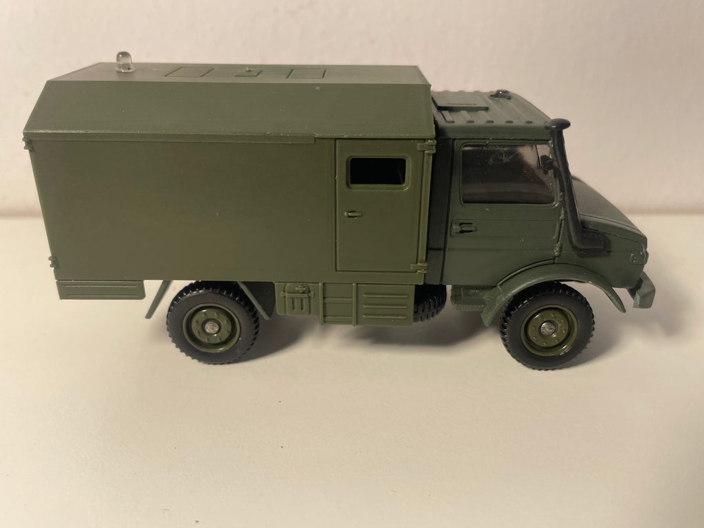Camion militaire Mercedes Unimog - Solido (fabrication française) - boite N°DR8643