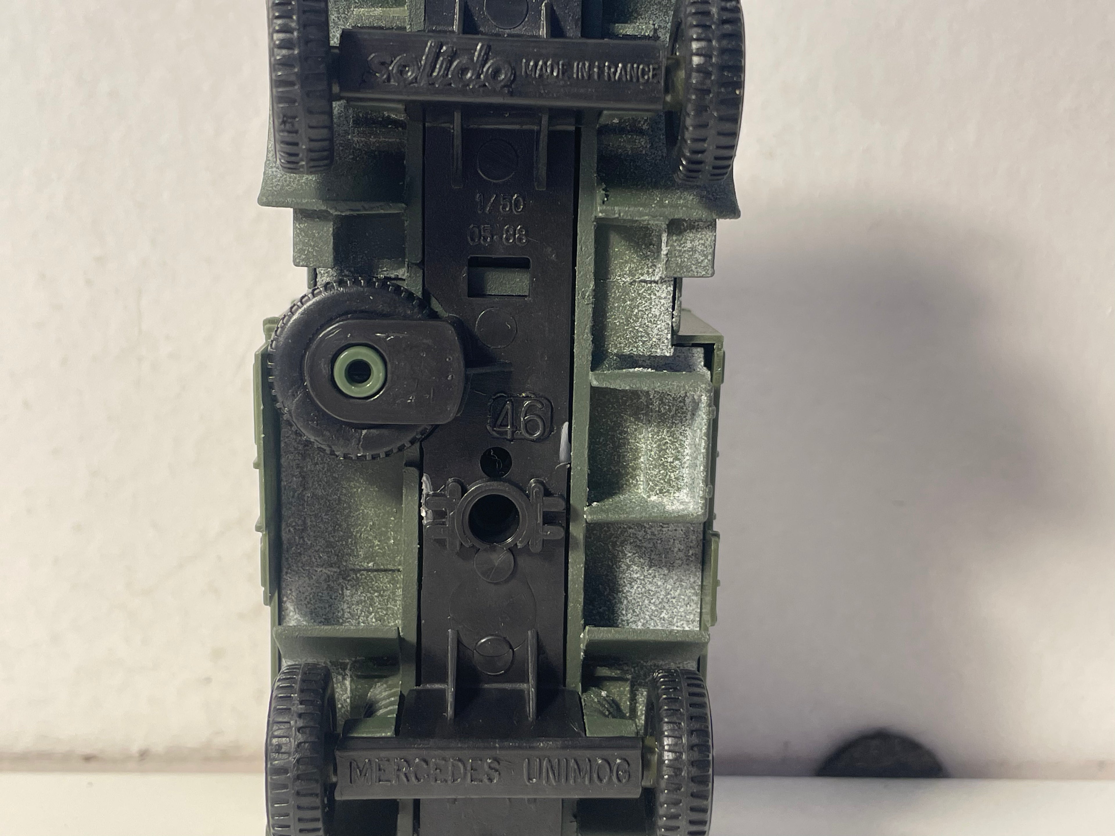 Camion militaire Mercedes Unimog - Solido (fabrication française) - boite N°DR8643