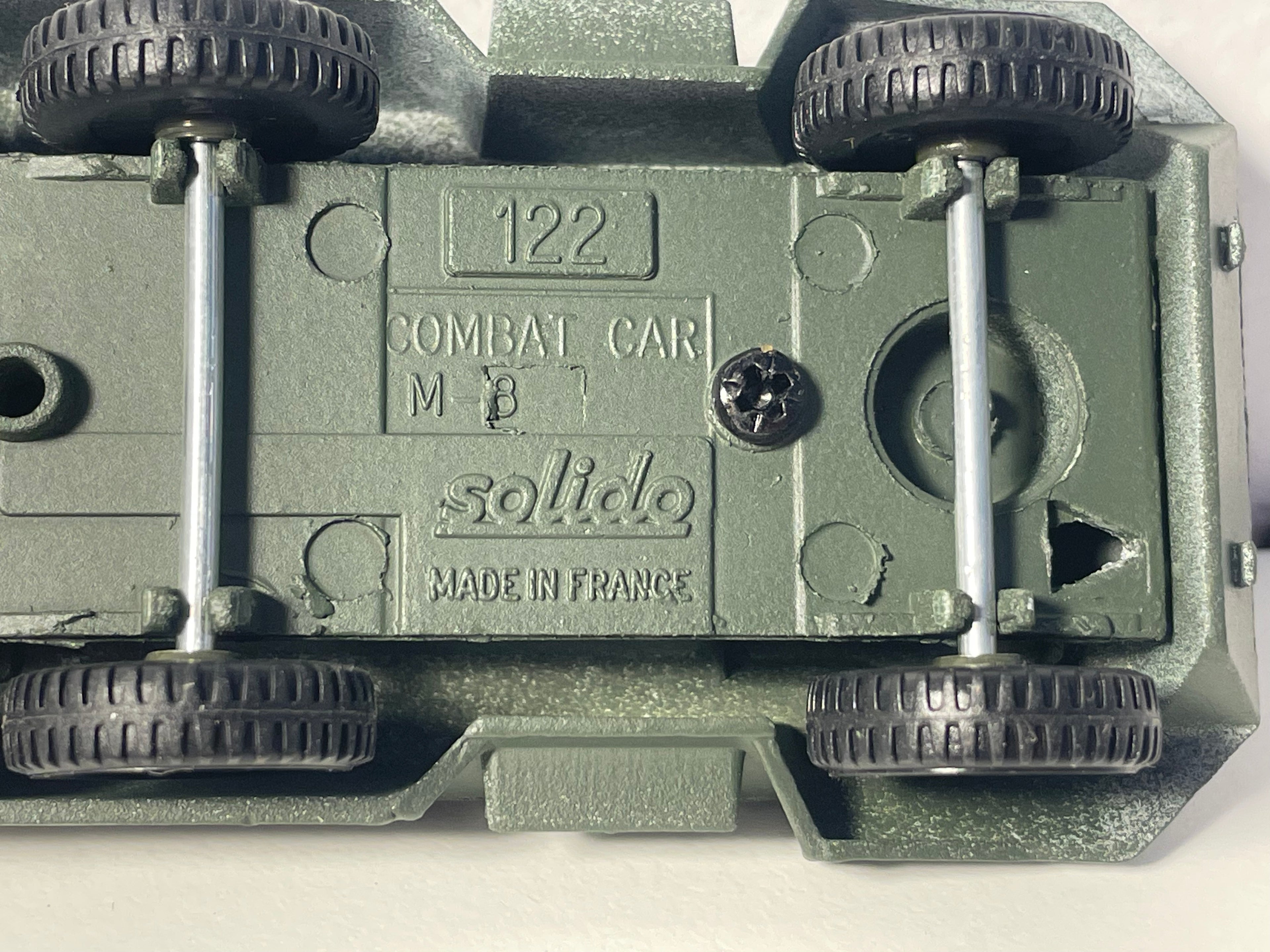Véhicule militaire Combat car M-8 - Solido (fabrication française) - boite N° EE3213