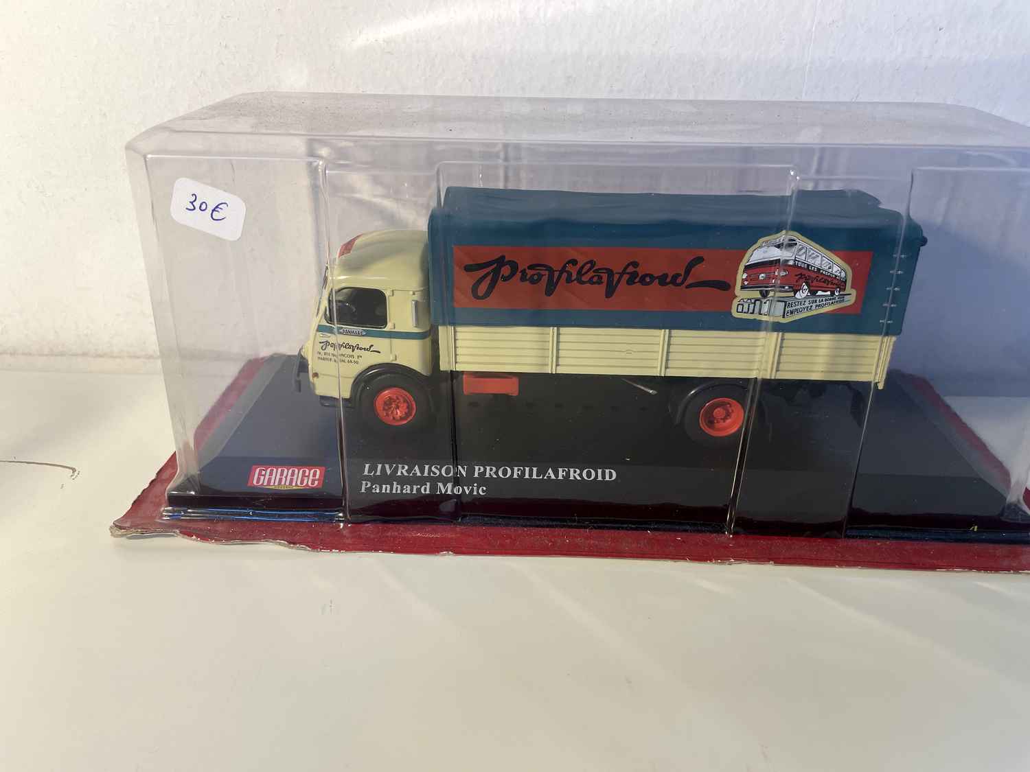 Panhard Movic Truck in Beige with Green Cover PROFILAFROID - Modern Garage Collection