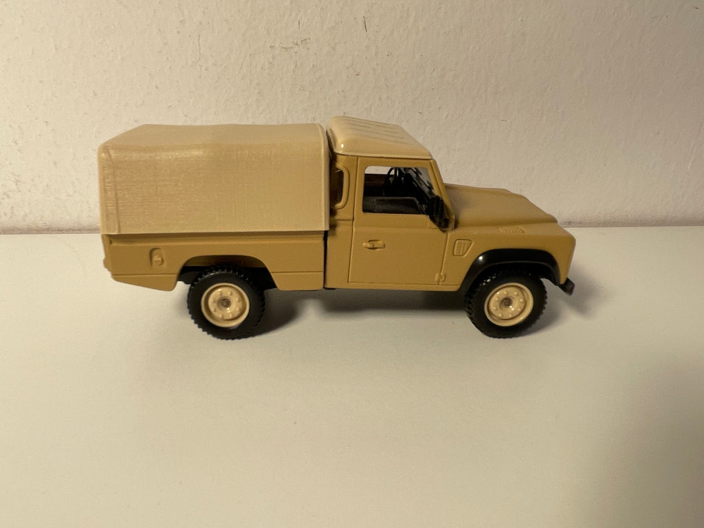 Land Rover Defender marron militaire - Solido (fabrication française) - boite N°DQ8515