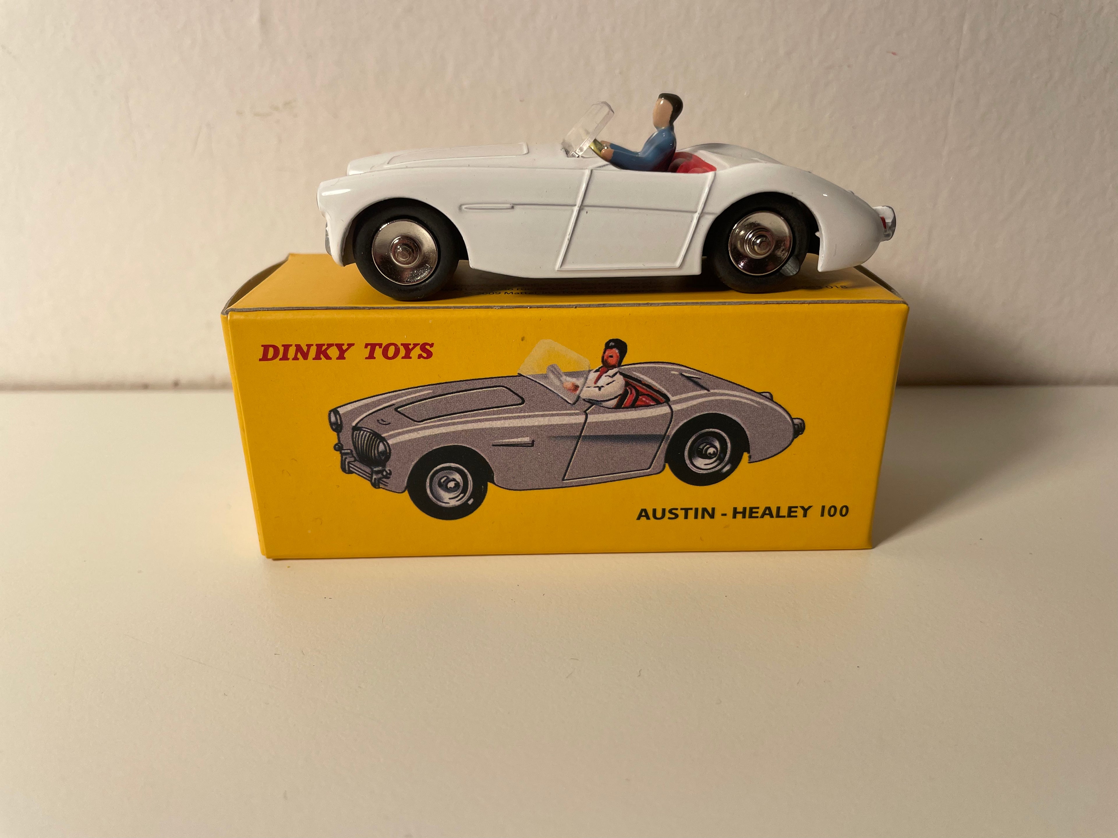 Austin-Healey 100 white - Dinky-Toys (Atlas edition)