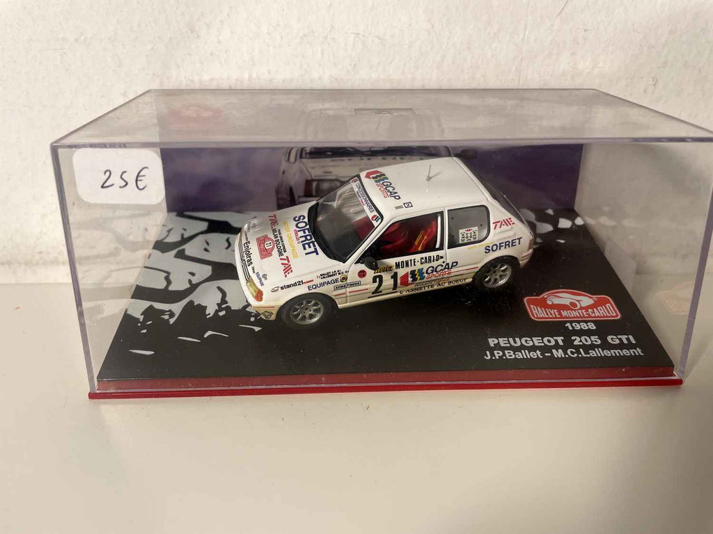 Peugeot 205 GTI Blanche Nummer 21 - Rallye de Monté -Carlo von 1988