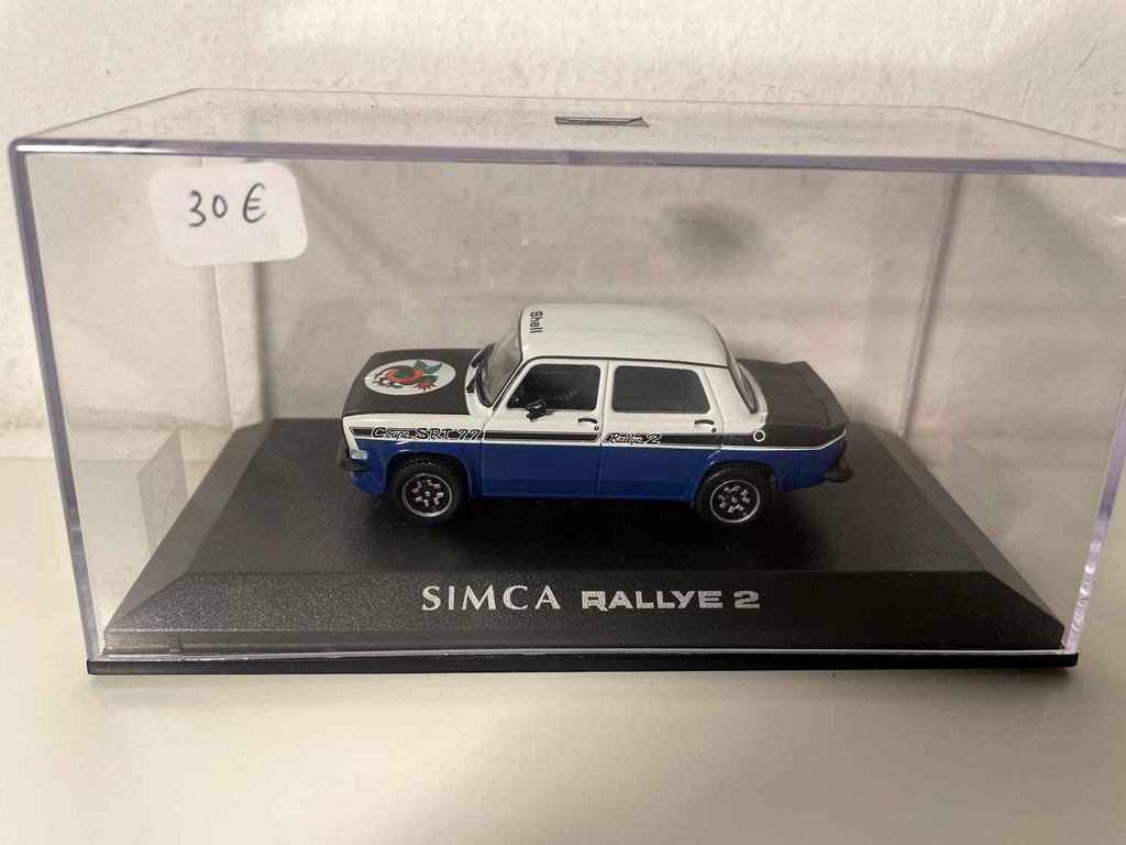 Simca 1000 Rallye 2 azul, branco e preto (NOREV)