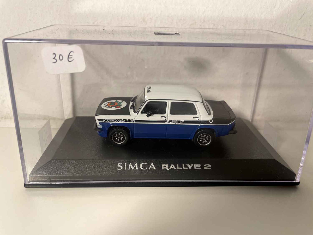 Simca 1000 Rallye 2 azul, branco e preto (NOREV)