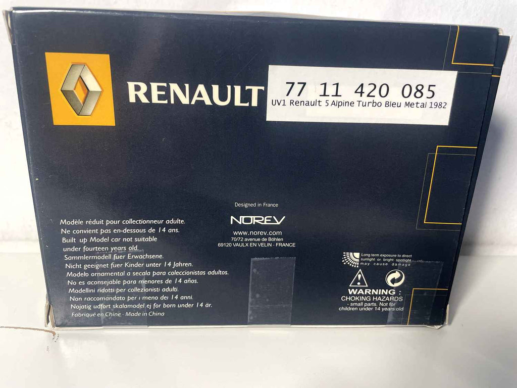 Renault 5 Alpine bleue (coffret boite rectangle)
