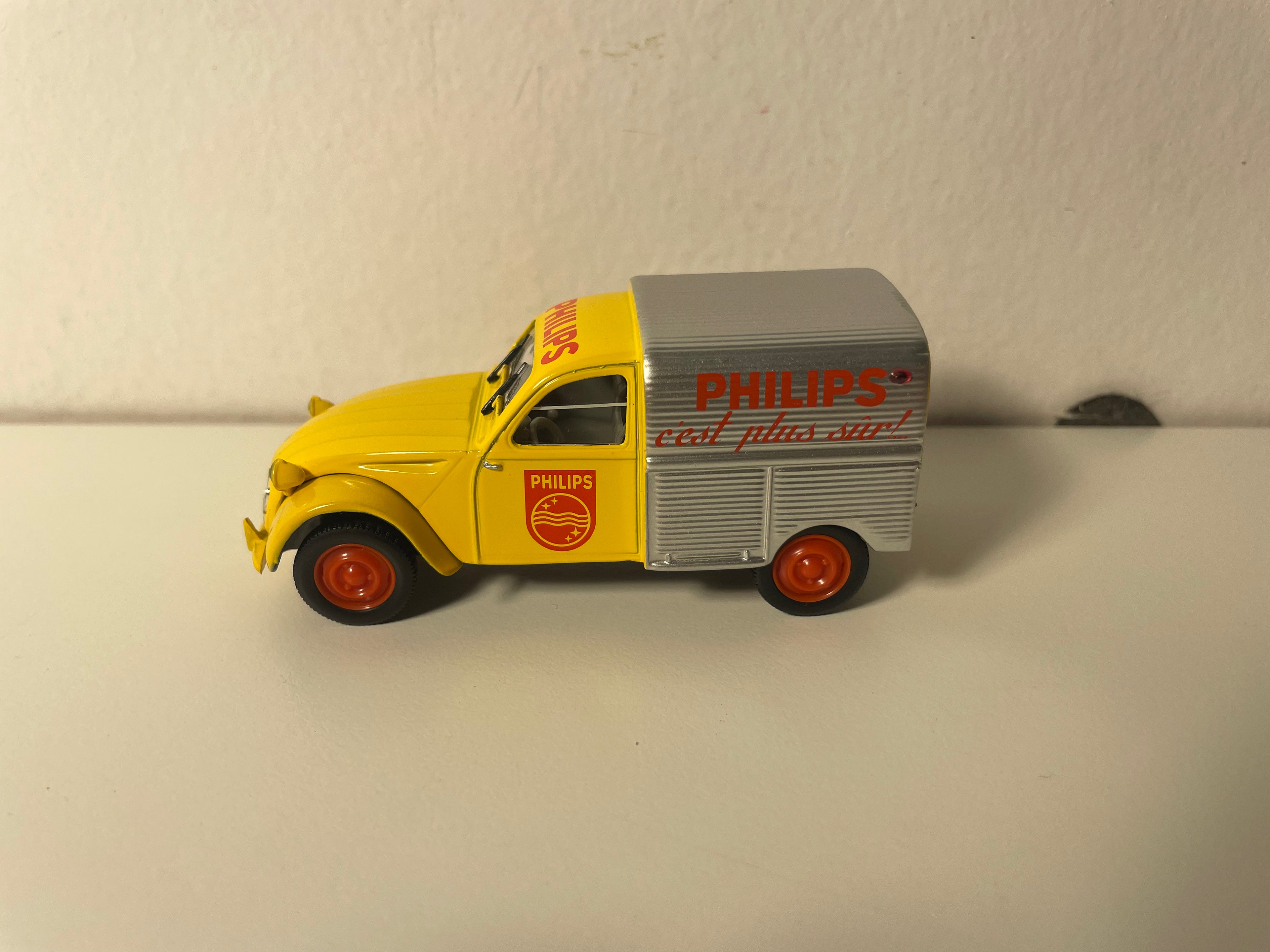Citroën 2 CV AZU żółta i szara PHILIPS - Norev (w opakowaniu)